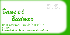 daniel budnar business card